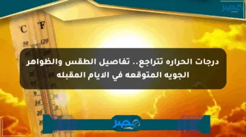 درجات الحرارة تتراجع.. تفاصيل الطقس والظواهر الجوية المتوقعة في الأيام المقبلة